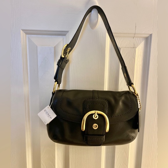 Coach vintage Soho Y2K leather bag in gold metal - F11840 BRAND 